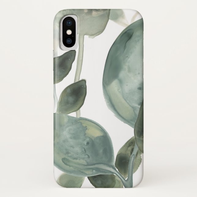Blätter für Wasser - Aquarell Case-Mate iPhone Hülle (Rückseite)