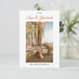 Blätter für Wasserfarben Dankeskarte