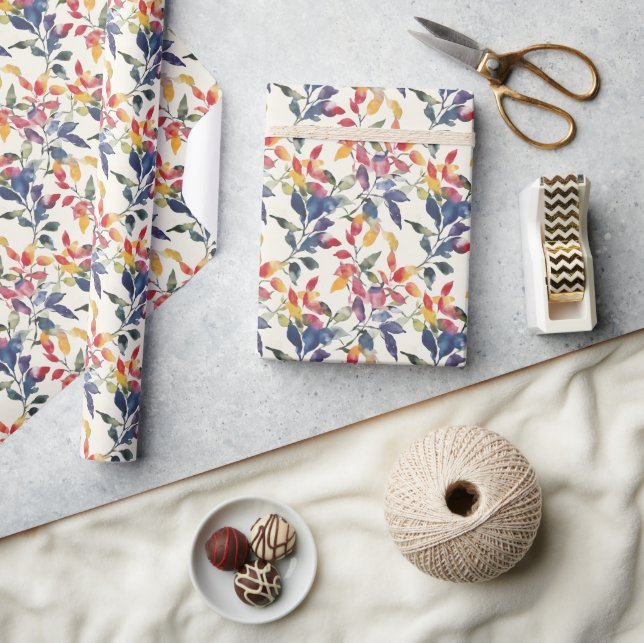 Blätter für Wasserfarben Geschenkpapier (Kunsthandwerk)