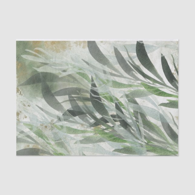 Blätter für Wasserfarben - Mossy Texture Tissue Seidenpapier (Vorderseite)