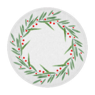 Blätter für Wasserfarben und Beeren Schneidebrett