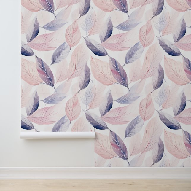 Blätter für weiche Wasserfarben Tapete (Anwendung)