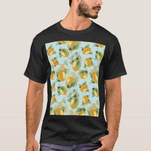 Blätter für Zitronen: Aquarellfarben Nahtlose Druc T-Shirt