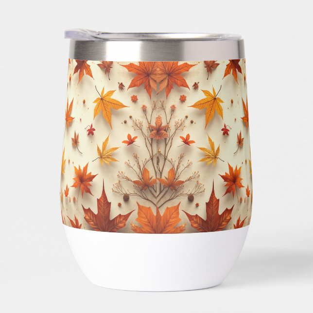 Blätter gemusterte Wasserflasche (Rechts)