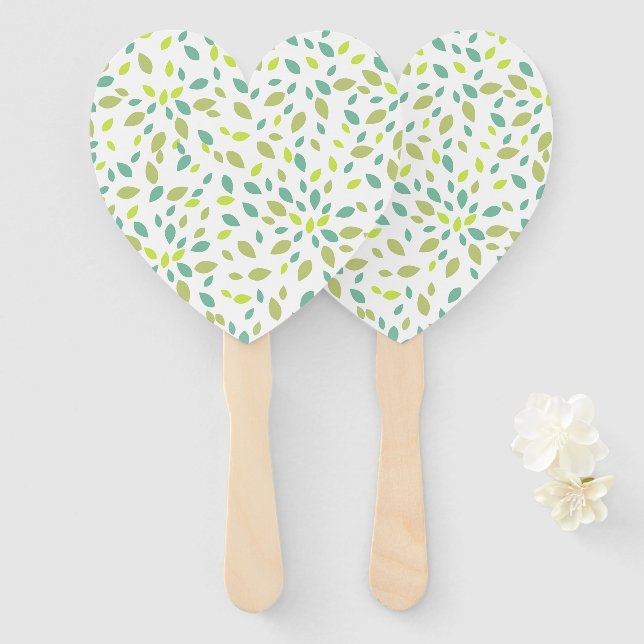 Blätter (grün) fächer (Vorne und Hinten)