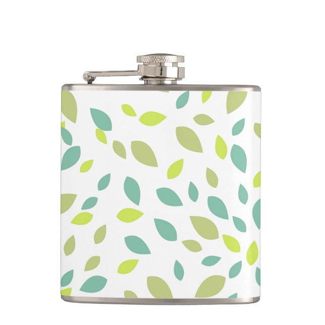 Blätter (grün) flachmann (Vorderseite)