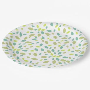 Blätter (grün) pappteller