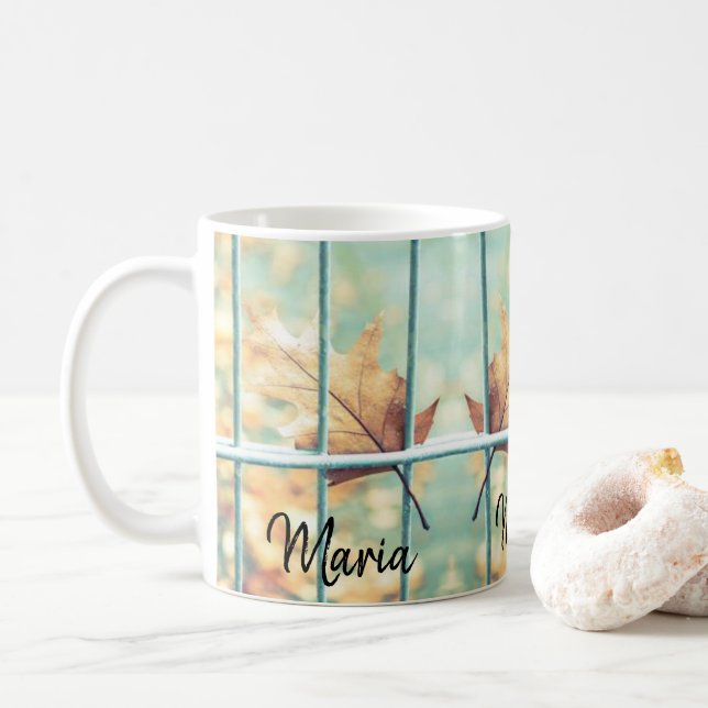 Blätter Grüne Tasse (Mit Donut)