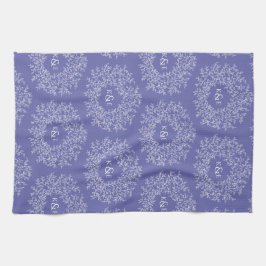 Blätter handgezeichnete Blauen Hochzeit Geschirrtuch