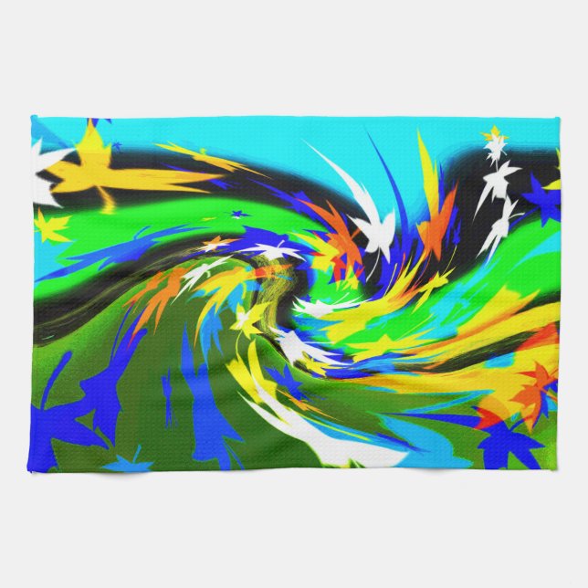 Blätter Handtuch (Horizontal)