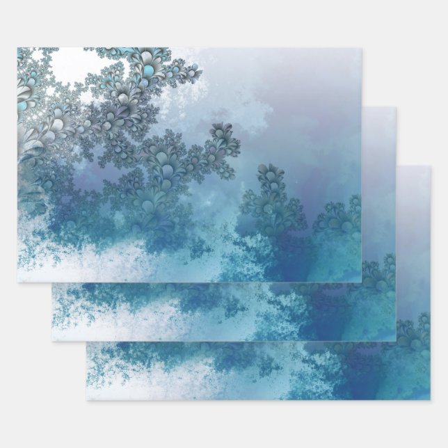 Blätter-Hintergrund-Muster Geschenkpapier Set (Set)