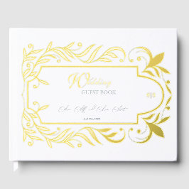 Blätter Hochzeit Gästebuch