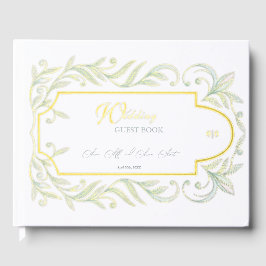 Blätter Hochzeit Gästebuch