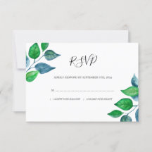 Blätter Hochzeitskur von Aquarellblättern