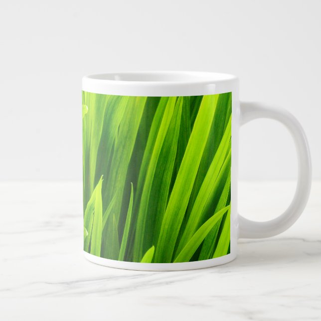 Blätter im Garten Jumbo-Tasse (Rechts)