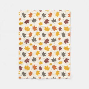 Blätter im Herbst Fleecedecke