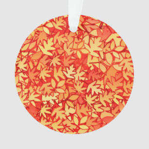Blätter im Herbst, Orange und Gold Ornament