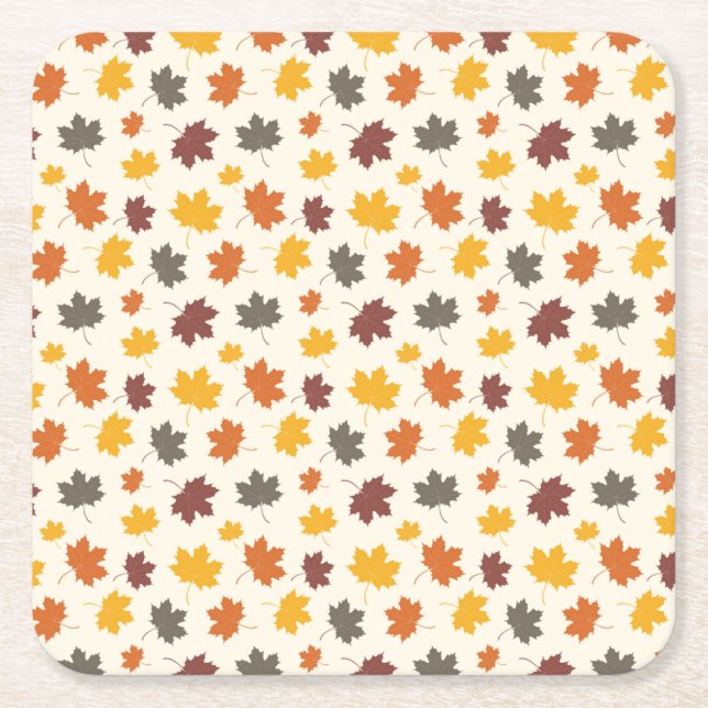 Blätter im Herbst Rechteckiger Pappuntersetzer (Vorderseite)