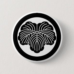 Blätter im Kreis Button