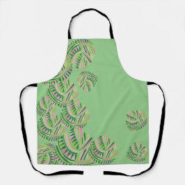 Blätter Jazz / Mint Dusty Pink 4 Schürze