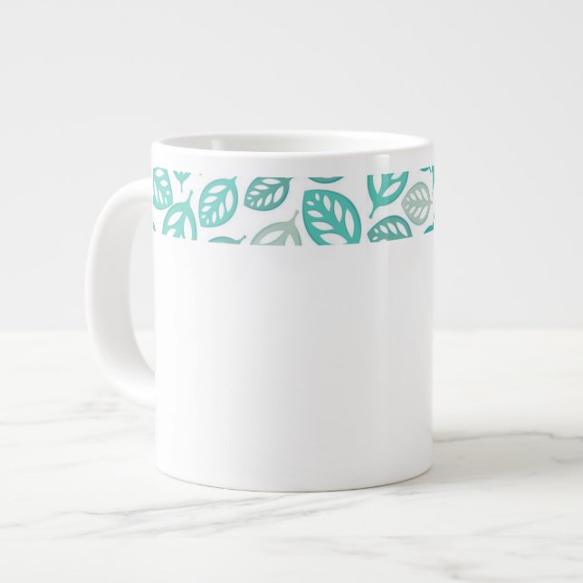 Blätter Jumbo-Tasse (Vorderseite Links)