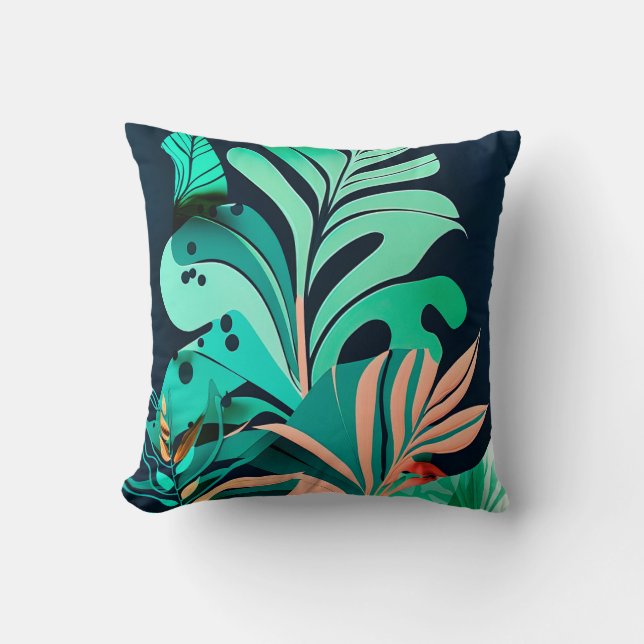 Blätter Kissen (Vorderseite)