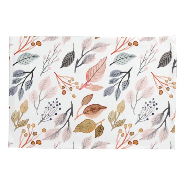 Blätter Kissenbezug (Rückseite)