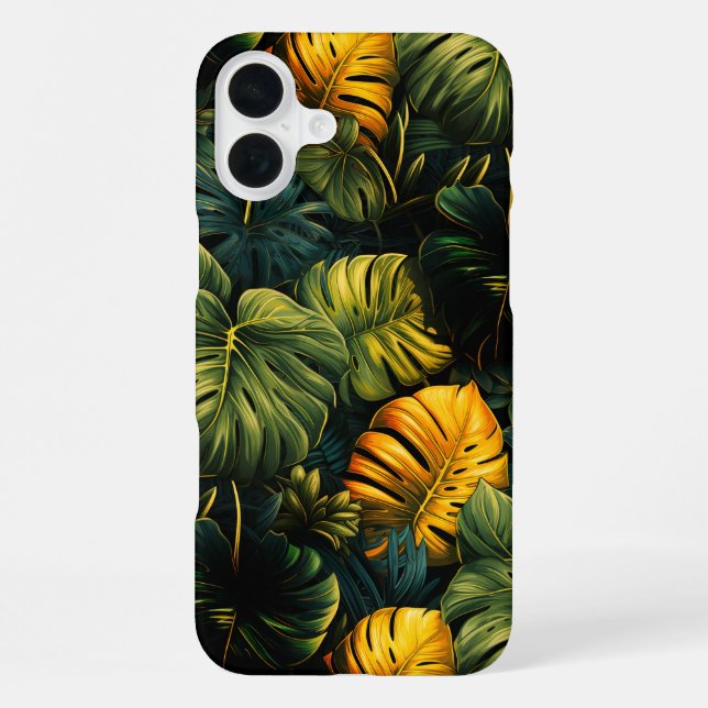 Blätter Kunst Handyhülle iPhone 16 Plus Hülle (Rückseite)