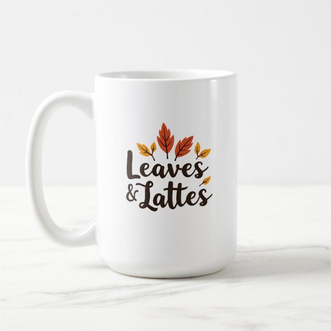 Blätter & Lattes Kaffeetasse (Links)