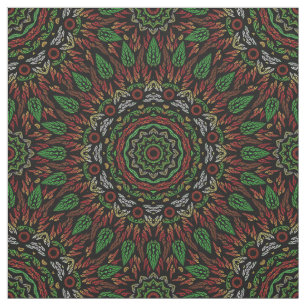 Blätter Mandala Pattern Stoff