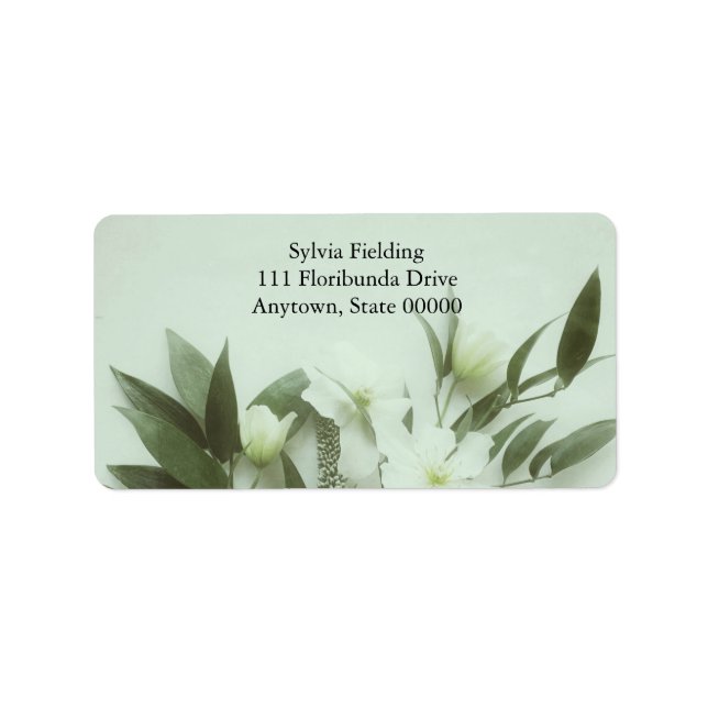 Blätter mit Clemikolon gefiltert Adressaufkleber (Vorne)