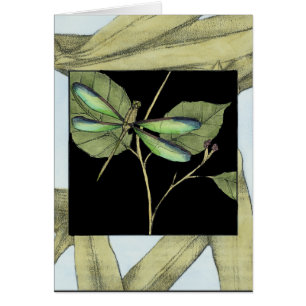 Blätter mit Dragonfly Inset von Jennifer Goldberge
