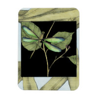 Blätter mit Dragonfly Inset von Jennifer Goldberge