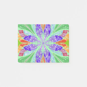 Blätter mit grünem Licht Post-it Klebezettel