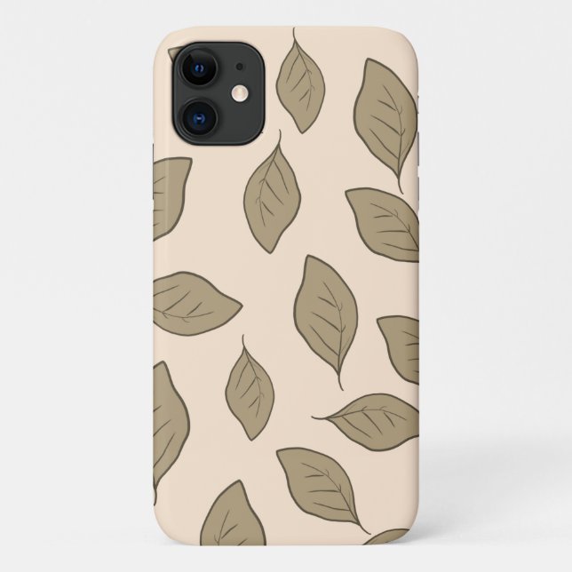 Blätter mit niedlichen Mustern Case-Mate iPhone Hülle (Rückseite)