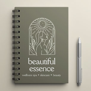 Blätter Moon Arch SAGE Wellness Day Wellness-Cente Notizbuch
