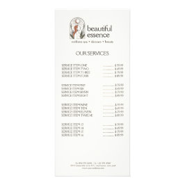 Blätter Moon Arch SKINCARE Wellness Tag Wellness-C Werbekarte