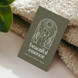 Blätter Moon Arch Wellness Day Wellness-Center SAG Visitenkarte