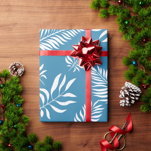 Blätter Muster 13 Geschenkpapier (Feiertagsgeschenk)
