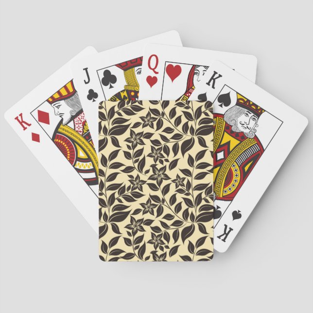 Blätter Muster-47566 Spielkarten (Rückseite)