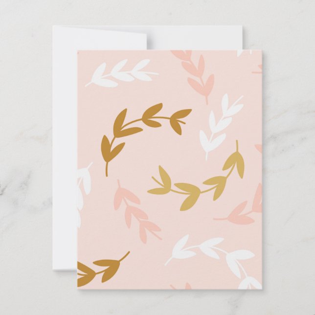 Blätter Muster 4 Mitteilungskarte (Vorderseite)