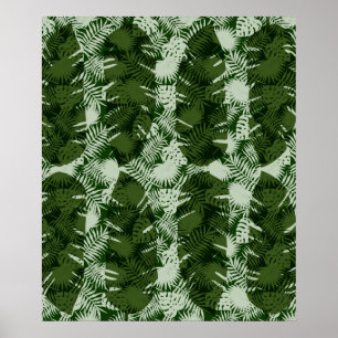 Blätter Muster Bananenblätter Design  Poster