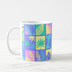 Blätter-Muster Kaffeetasse