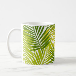 Blätter-Muster Kaffeetasse