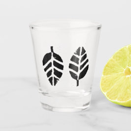 Blätter Muster Potato Druck Schnapsglas