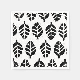 Blätter Muster Potato Druck Serviette