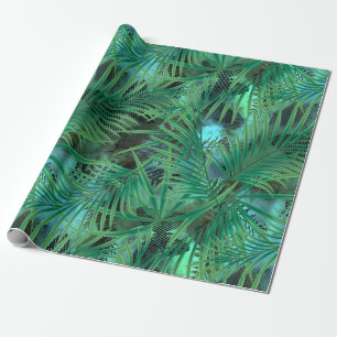 Blätter, Palme Geschenkpapier