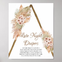 Blätter Pampas Grass Late Night Diapers getrocknet