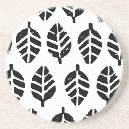 Blätter Pattern Potato Druck Sandstone Getränkeuntersetzer