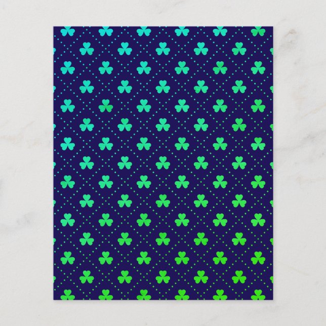 Blätter Pattern St. Patrick's Day-23223 Flyer (Vorne)